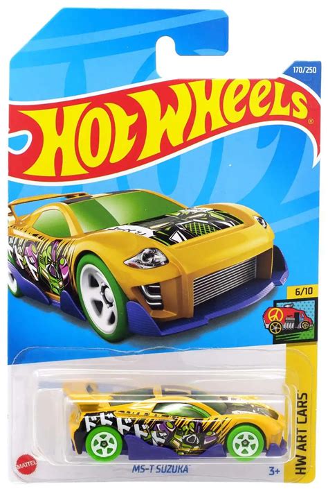 Hot Wheels HW Art Cars MS-T Suzuka 164 Diecast Car 610 Yellow Mattel ...