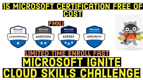 Microsoft Ignite Cloud Skill Free Microsoft Certification Courses