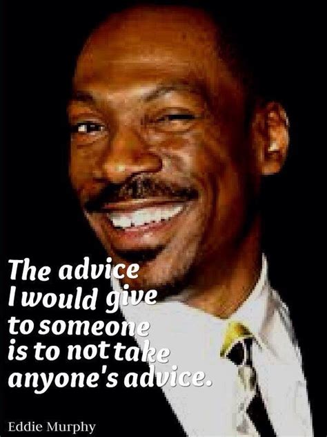 A Man In A Suit And Tie With A Quote From Eddie Murphy