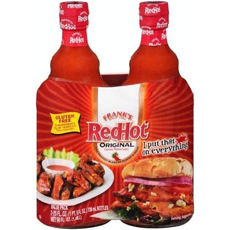 Franks Red Hot Cayenne Pepper Sauce 2 X 740ml GP2U