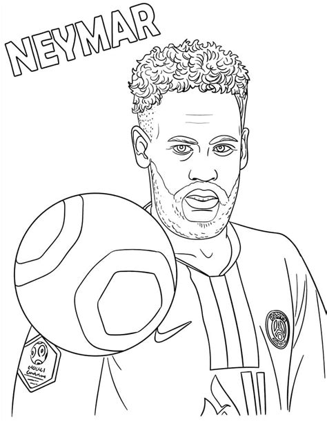 Coloriage Neymar 5 télécharger et imprimer gratuit sur