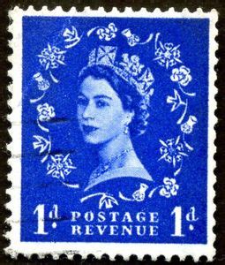 Stamp Queen Elizabeth II Predecimal Wilding United Kingdom Of Great