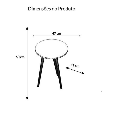 Mesa Lateral Redonda Rustico Movelbento Madeiramadeira