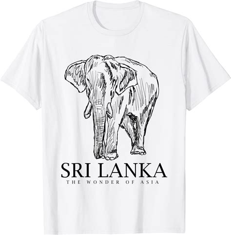 Sri Lanka Elephant Lover Ceylon Wonder Of Asia T Shirt Shirtelephant