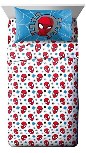 Jay Franco Marvel Spiderman Spidey Faces 5 Piece Full Bed Set