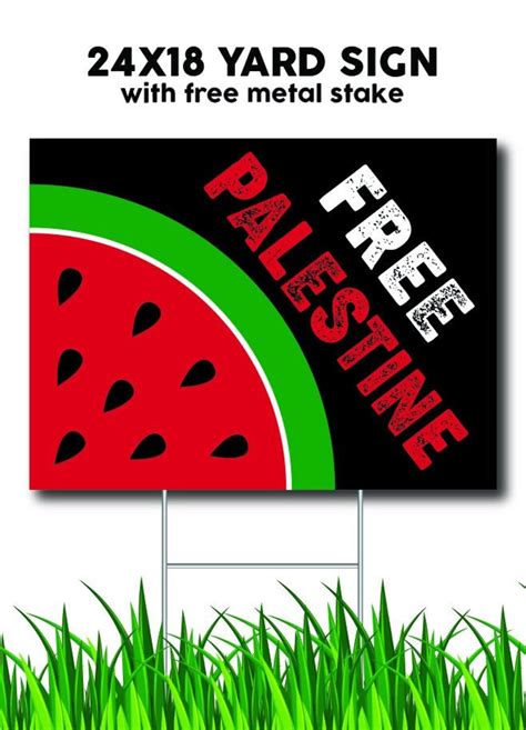 Free Palestine Sign Pro Palestine Yard Sign, Freedom for Palestine - Etsy