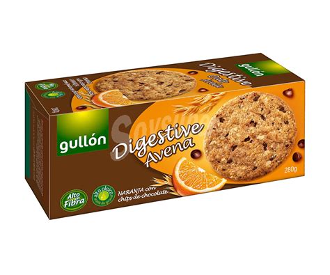 Gullón Galletas Digestive avena con naranja y chips de chocolate 280 g