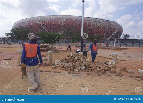 Soccer City,johannesburg editorial stock photo. Image of round - 13793913