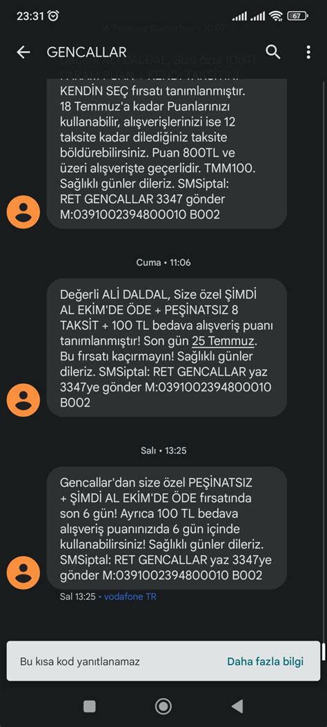 Çözüldü Gencallar Mağazaya Gidilmesi İçin İndirim Var Diye Mesaj