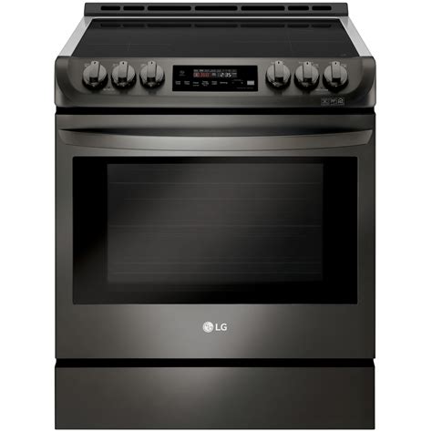 Lg Lse4616bd 30 Slide In Electric Range W Probake Convection Black Stainless Steel Shop