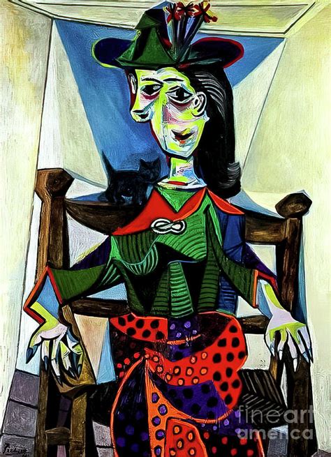 Dora Maar With Cat By Pablo Picasso 1941 Painting By M G Whittingham