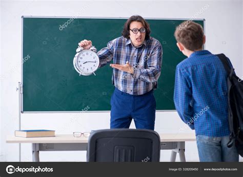 Lazy Boy Being Late For School Stock Photo By Elnur