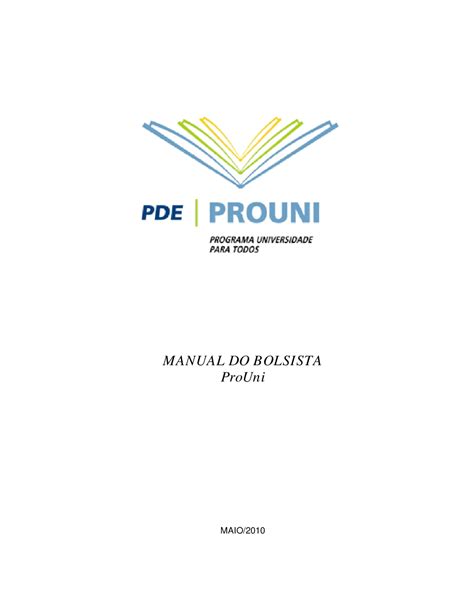 Manual Do Bolsista Prouni - Manual bolsista prouni - manual - manual - Docsity