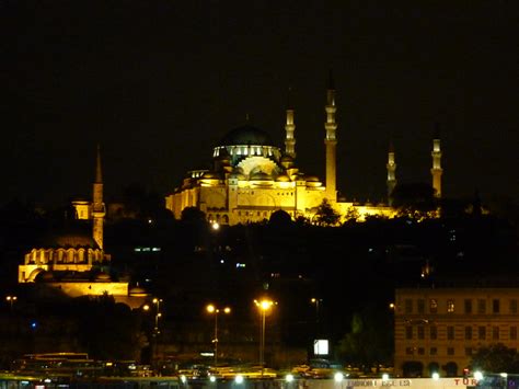 The Süleymaniye Mosque by night Istanbul a photo on Flickriver