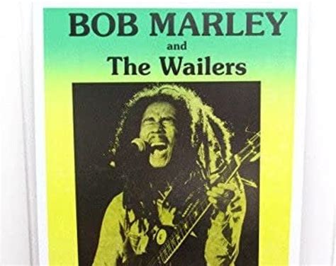 Vintage Bob Marley And Wailers Concert Poster 1980 Pittsburgh 14x22 Etsy