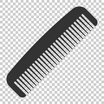 Flat Hairbrush Icon On Isolated Background Hairstyle Styling Trimmer