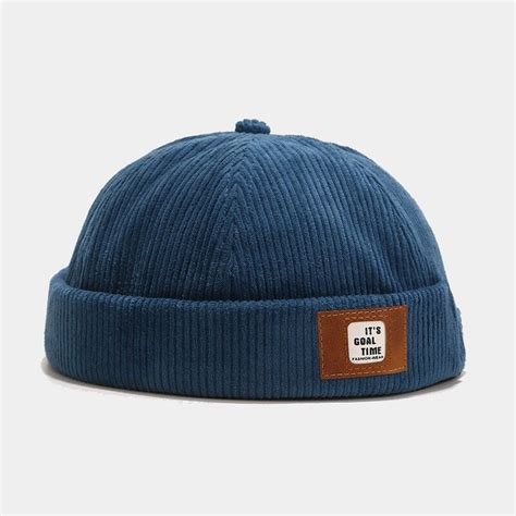 Unisex Helmkraut Matrose Hut Kappe Beanie Brimless Kord Roul