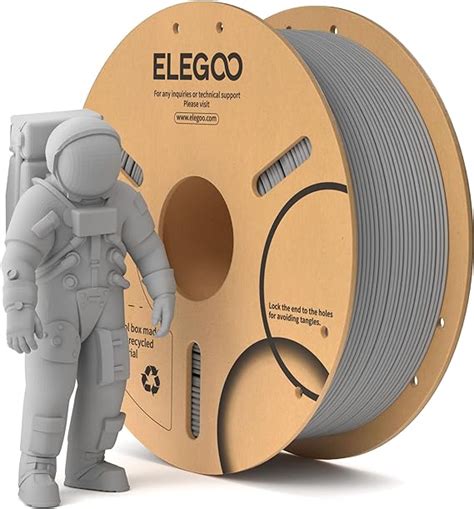 Elegoo Filament Pla Mm Gris Kg Filament Pour Imprimante D