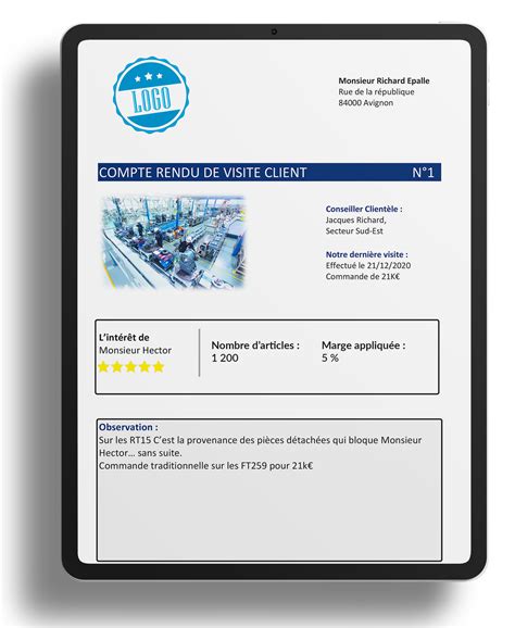 Votre Compte Rendu De Visite Client Personnalis Application Kizeo