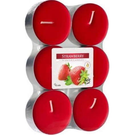 Bispol Podgrzewacz Tealight Zapachowy Maxi 6 Sztuk P35 73 Truskawka