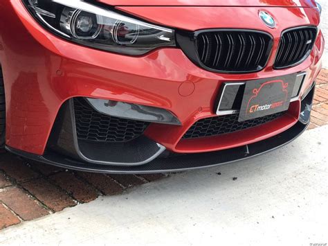 Bmw F F M M Installed Carbon Fiber Upper Splitter Cover Trim