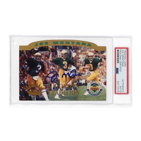 Joe Montana Signed Upper Deck Authenticated Commemorative Cards