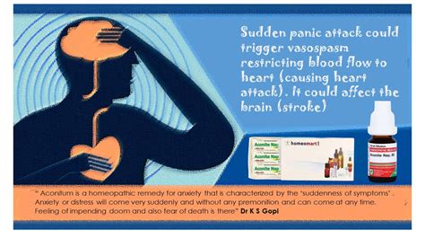 Sudden Panic Attack Treatment with Aconitum Napellus