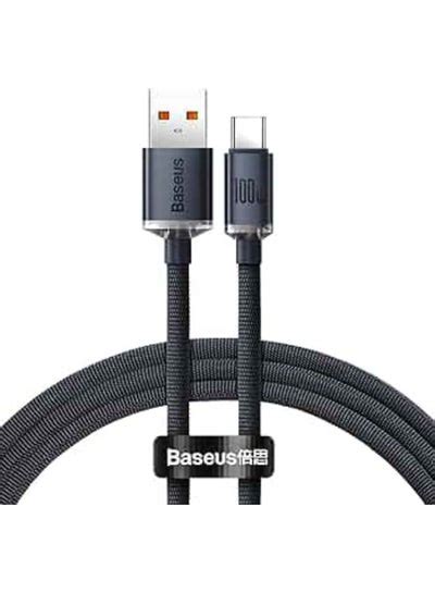 Baseus Unbreakable Series Fast Charging Data Cable Usb To Type C 100w 1m Cluster Black Black