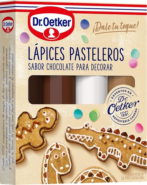 DR OETKER Lápices Pasteleros de Chocolate 4 Lápices Sabor a