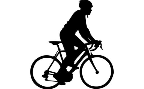 Cycle Silhouette Vector Free Vector - Cnc File