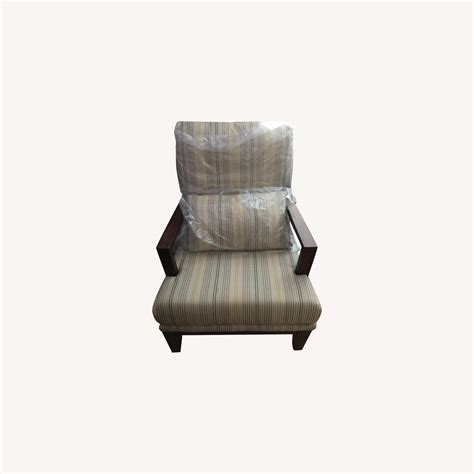 Ashley Furniture Cherry Wood Accent Chair - AptDeco