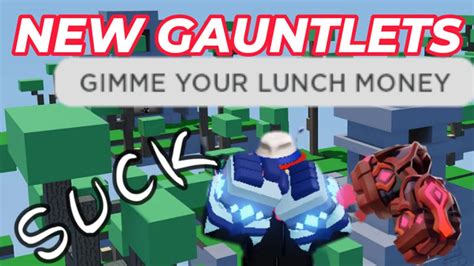 The New Gauntlets Suck Roblox Bedwars Youtube