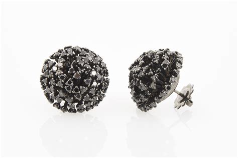 Black Diamond Earrings - Shapiro Auctioneers