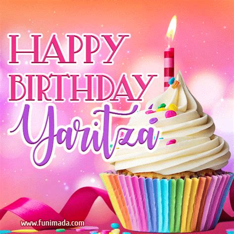 Happy Birthday Yaritza Lovely Animated  — Download On