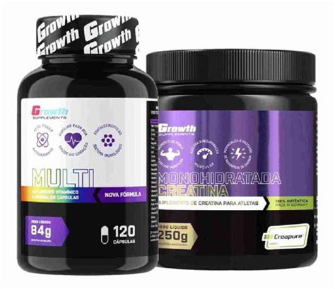 Multivitaminico Caps Creatina G Creapure Growth Frete Gr Tis