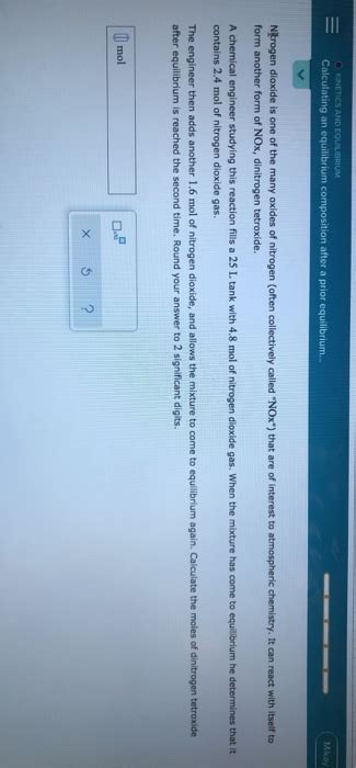 Solved Kinetics And Equilibrium Calculating An Equilibrium Chegg