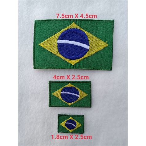 Adesivo De Roupa Aplique Patch Bordado Termocolante Remendo Bandeira Do