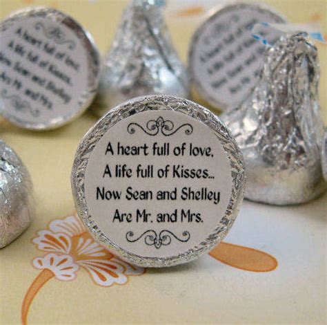 Personalized Round Sticker Labels for Hershey Kiss Favors - Customer Ideas - OnlineLabels.com