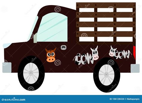 Cattle Truck Icon Cartoon Vector | CartoonDealer.com #114599335