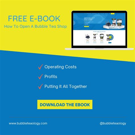 Free E Book How To Open A Bubble Tea Shop Bubbleteaology