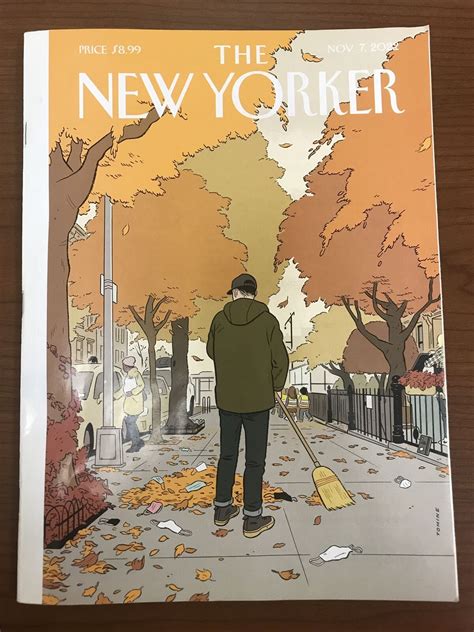 The New Yorker November Fall Sweep Cover By Adrian Tomine Ebay