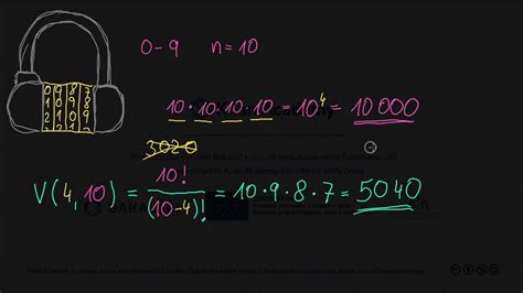Variace Zámek S číselným Kódem Pravděpodobnost A Kombinatorika