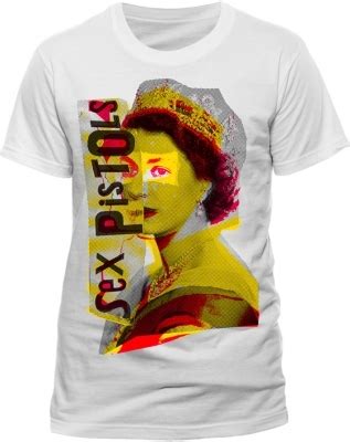 SEX PISTOLS Multi Colour Queen Wht Tricou Lei Rock Shop