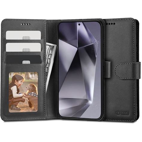 Tech Protect Wallet Preklopna Futrola Za Samsung Galaxy S Crna Moobo