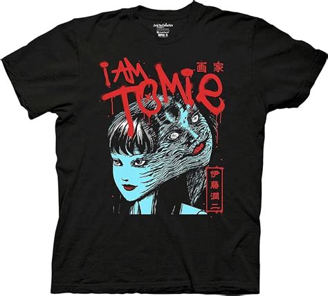 Mens Junji Ito Tomie Shirt I Am Tomie Kawakami Shirt Tomie Manga Anime Graphic Shirt