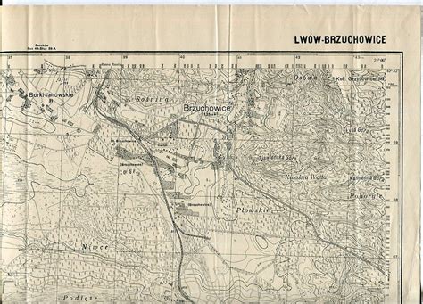 LWÓW BRZUCHOWICE mapa wojskowa WIG 1931 10612685906 oficjalne