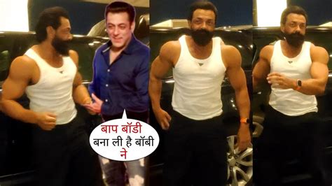 54 Years Bobby Deol Flaunts Unbelievably Macho Body Like Salman Khan At