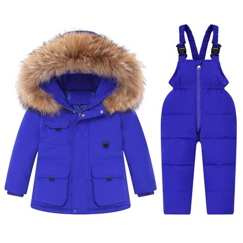 Toddler Snowsuit Boy Baby Winter Coat Kids One-Piece Snowsuits Overalls