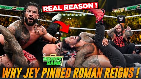 Real Reason Why Jey Pinned Roman Reigns At Money In The Bank 2023