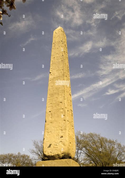 Cleopatra S Needle Obelisk In Central Park NYC Stock Photo Alamy